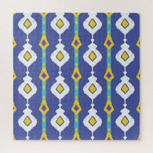 Puzzle Ikat, un motif ethnique sans faille.