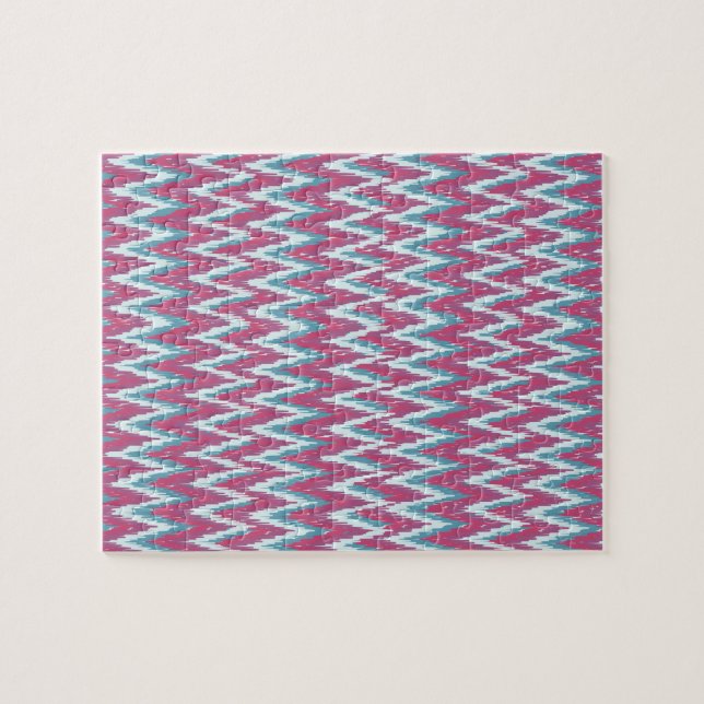 Puzzle ikat zigzag, effet12.ai (Horizontal)