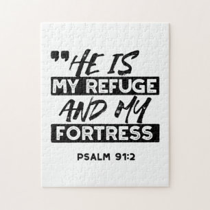 Puzzle Il est mon refuge et ma forteresse - Psaume 91:2 B