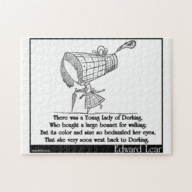 Puzzle Il y avait jeune Madame de Dorking (Horizontal)