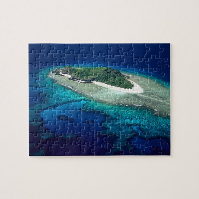 Puzzle Île Eori, Îles Mamanuca, Fidji - aérien (Horizontal)