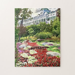 Puzzle Île Mackinac Carte postale Secret Garden