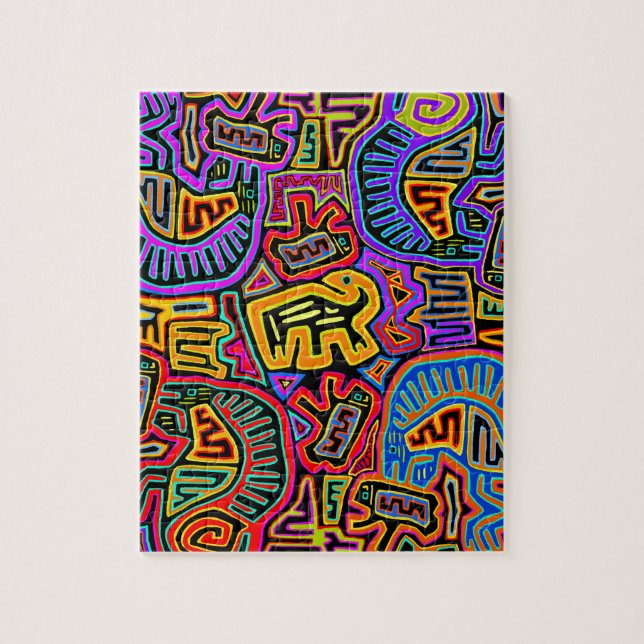 Puzzle Île Mola Collage (Vertical)