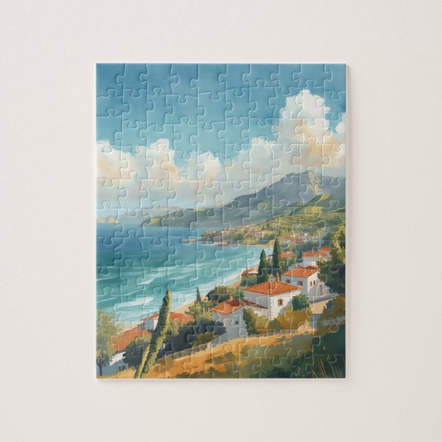 Puzzle Îles Baléares Voyage Vintage Français (Vertical)