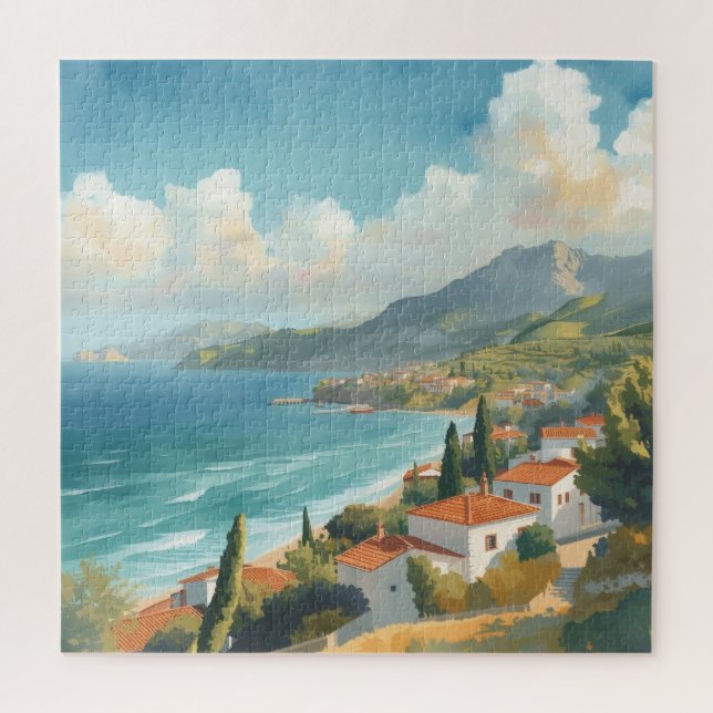 Puzzle Îles Baléares Voyage Vintage Français (Vertical)
