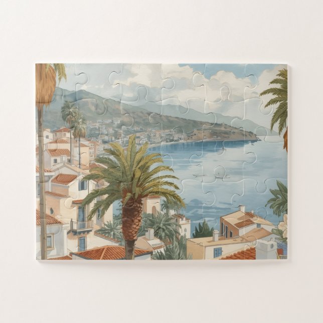 Puzzle Îles Baléares Voyage Vintage Français (Horizontal)