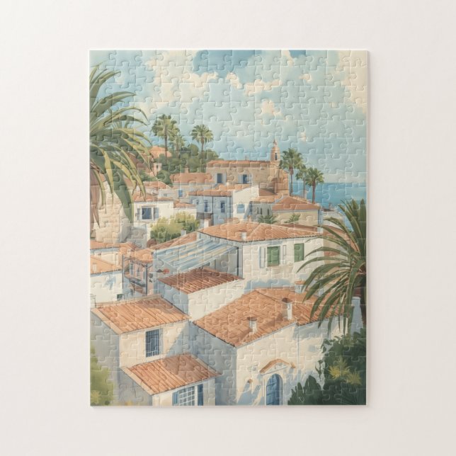 Puzzle Îles Baléares Voyage Vintage Français (Vertical)