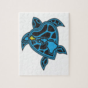 Puzzle Îles d'Hawaï et tortue d'Hawaï