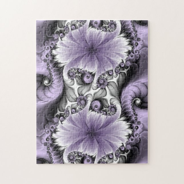 Puzzle Illusion de lilas Art floral abstrait fractal Fant (Vertical)