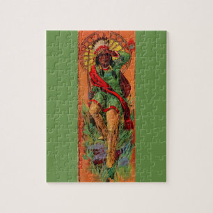 Puzzle Illustration 1919 indienne indigène