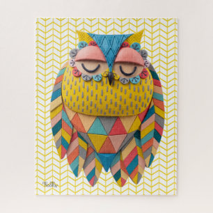 Puzzle Illustration à motif d'oiseau tribal Aztec 3D