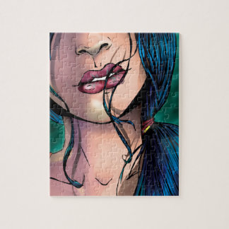 Puzzle Illustration comique d'une fille sexy appelée Miki