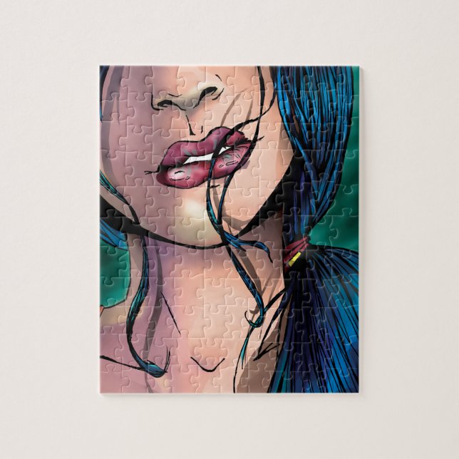Puzzle Illustration comique d'une fille sexy appelée Miki (Vertical)