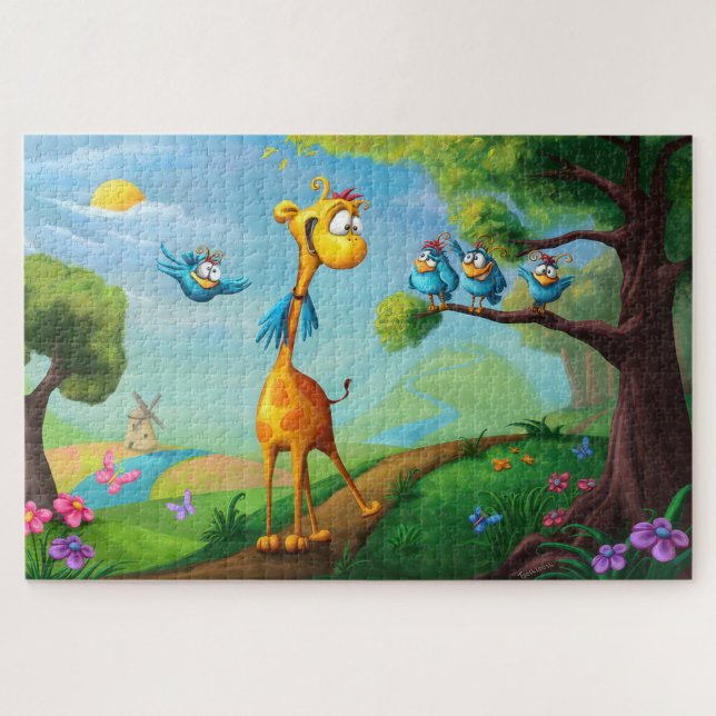 Puzzle Illustration d'animaux de girafe  (Créateur téléchargé)