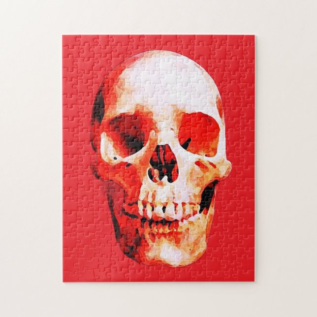 Puzzle Illustration d'art Pop Skull (Vertical)