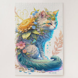 Puzzle Illustration d'artiste majestic Kitty Cat