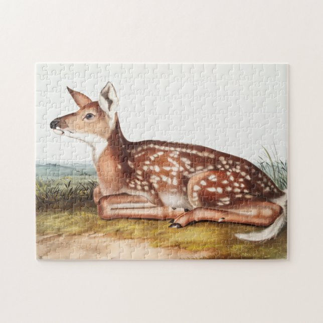 Puzzle Illustration de American Deer (Cervus Virginianus) (Horizontal)