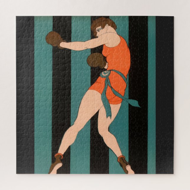Puzzle Illustration de boxe des années 1920 : Le futur es (Vertical)