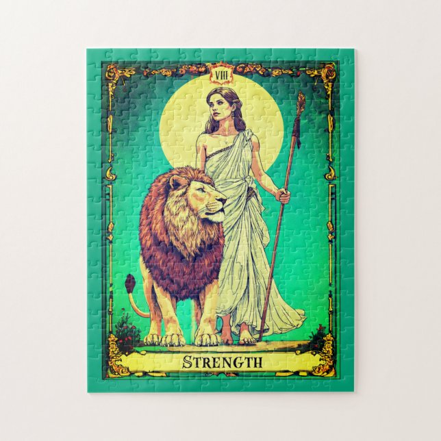 Puzzle Illustration de carte de tarot, Force (Vertical)