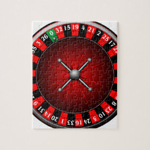 Puzzle Illustration de casino avec roulette