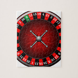 Puzzle Illustration de casino avec roulette