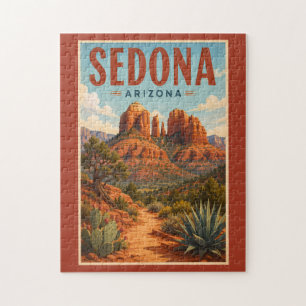 Puzzle Illustration de Cathedral Rock à Sedona, Arizona,