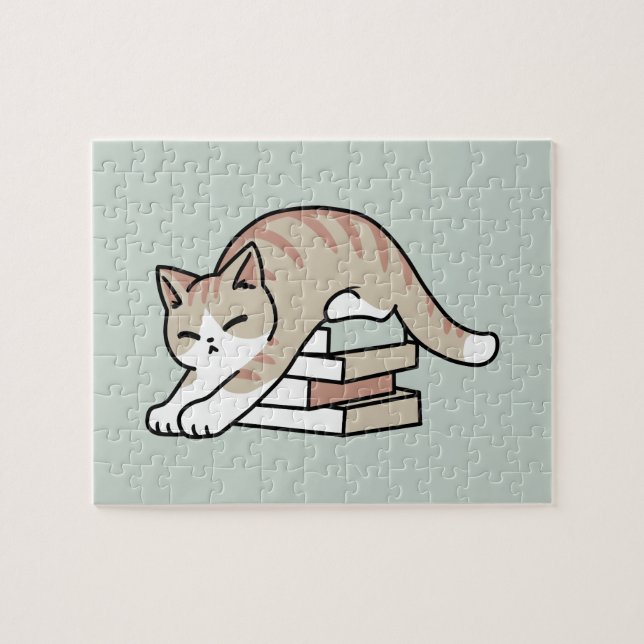 Puzzle Illustration de chat Lover - Curled Up & Cosy (Horizontal)