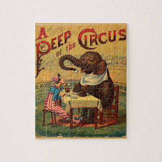 Puzzle Illustration de cirque vintage Art Antique