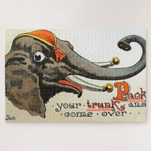 Puzzle Illustration de cirque vintage Art Antique