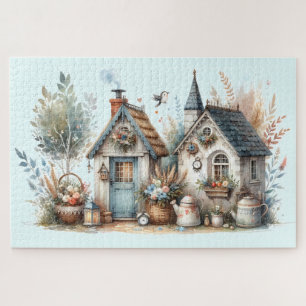 Puzzle Illustration de Cottages Haven Floral Homes