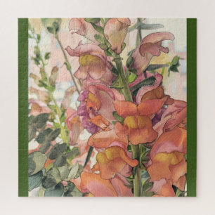 Puzzle Illustration de fleurs au crayon pastel