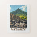 Puzzle Illustration de Giant's Causeway Northern Ireland<br><div class="desc">Chaussée de géant dans un style d'art vectoriel. La Chaussée des Géants est composée de plus de 40 000 colonnes de basalte qui se sont emboîtées et se sont formées par la lave qui a refroidi et contracté,  créant des motifs de stress et des fissures régulières.</div>
