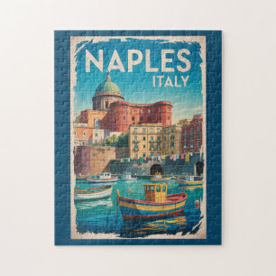Puzzle Illustration de la baie de Naples Italie Art de vo