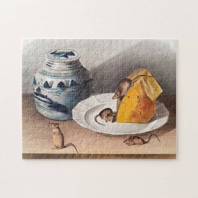 Puzzle Illustration de la souris (Mus-musculus) (Horizontal)