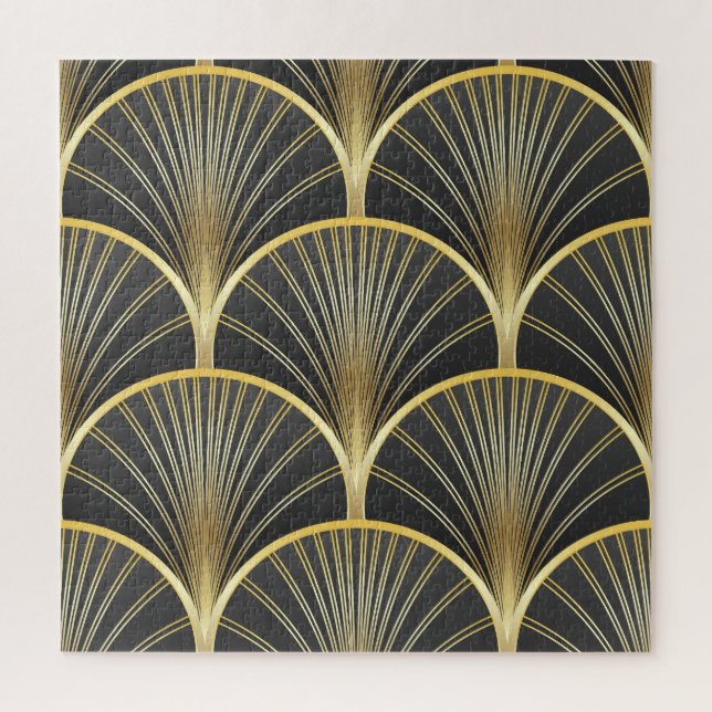 Puzzle Illustration de la texture géométrique Art Déco (Vertical)