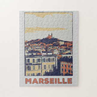 Puzzle Illustration de la ville de Marseille France