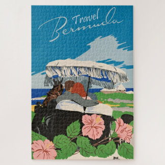 Puzzle Illustration de l'art de voyage des Bermudes vinta