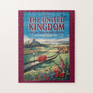 Puzzle Illustration de paysage du Royaume-Uni Art de voya