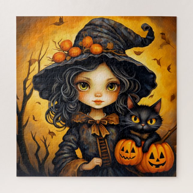 Puzzle Illustration de Petite Sorcière Sassy (Vertical)