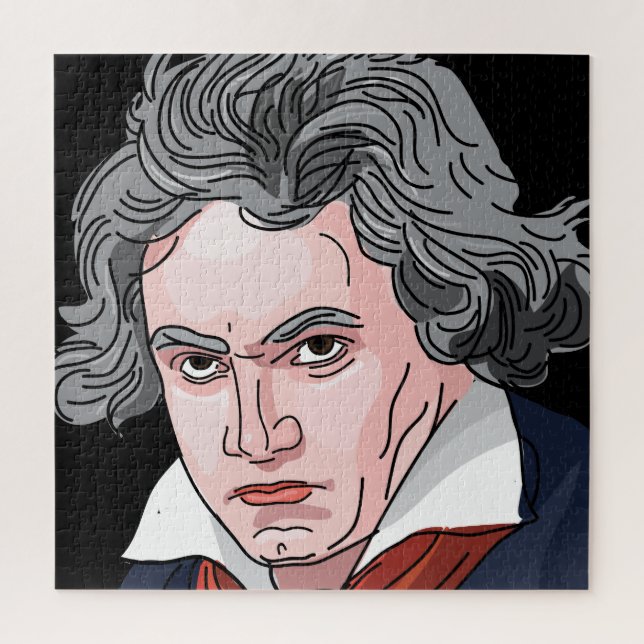 Puzzle Illustration de portrait de Beethoven (Vertical)