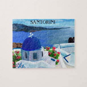 Puzzle Illustration de Santorin Grèce