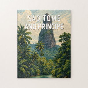 Puzzle Illustration de voyage à Sao Tome et Principe Art