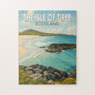 Puzzle Illustration de voyage de l'île de Tiree en Écosse