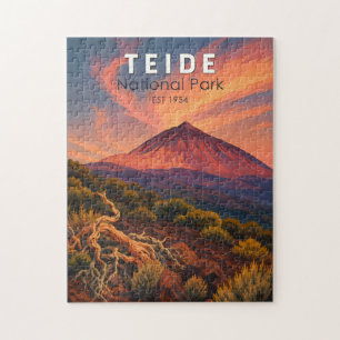 Puzzle Illustration de voyage du parc national de Teide e