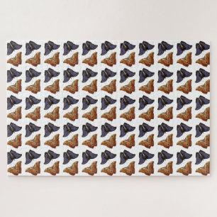 Puzzle Illustration des papillons vintages