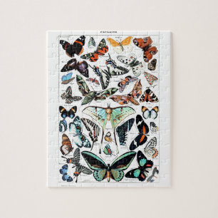 Puzzle Illustration des papillons vintages