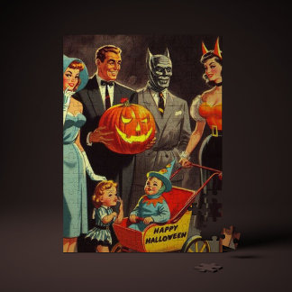 Puzzle Illustration d'Halloween vintage