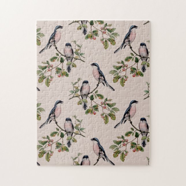 Puzzle Illustration d'oiseaux vintages (Vertical)