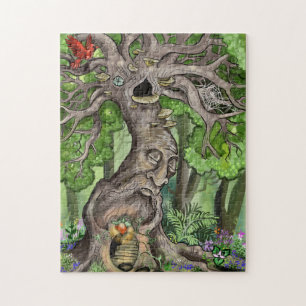 Puzzle Illustration d'origine de l'arbre généalogique