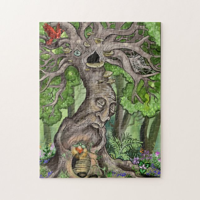 Puzzle Illustration d'origine de l'arbre généalogique (Vertical)